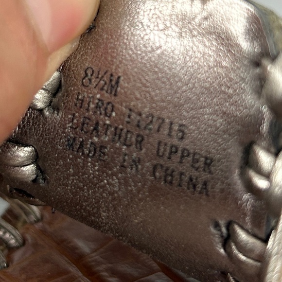 Sam Edelman Metallic Fringe Sandals - Picture 2 of 5